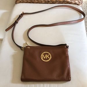 Michael Kors cross body leather purse